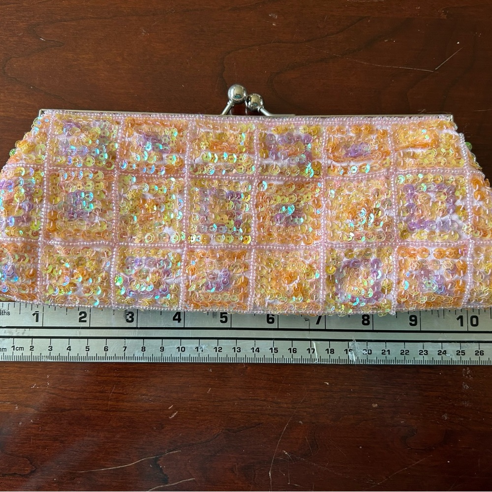 Pink Sequined Purse